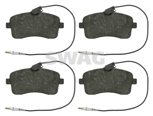 set placute frana,frana disc 62 91 6547 SWAG